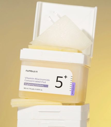 Numbuzin - No.5 Vitamin - Niacinamide Concentrated Pads - Niacinamidové polštářky na obličej - 180ml/70ks.