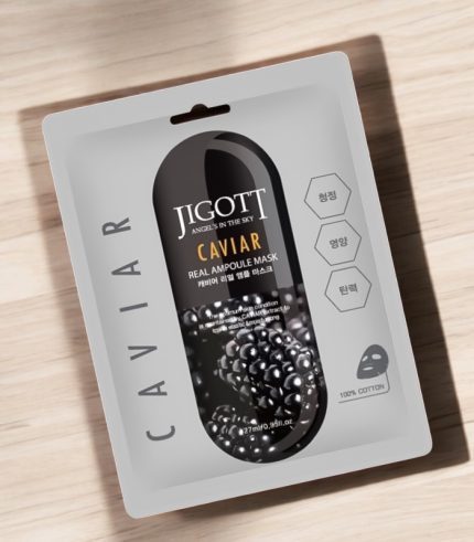 Jigott Caviar Real Ampoule Mask 27 ml