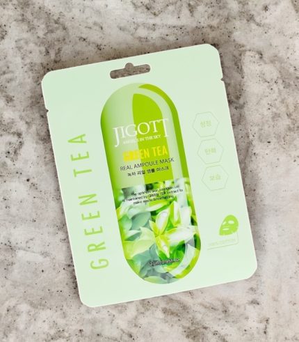 Jigott Green Tea Real Ampoule Mask 27 ml