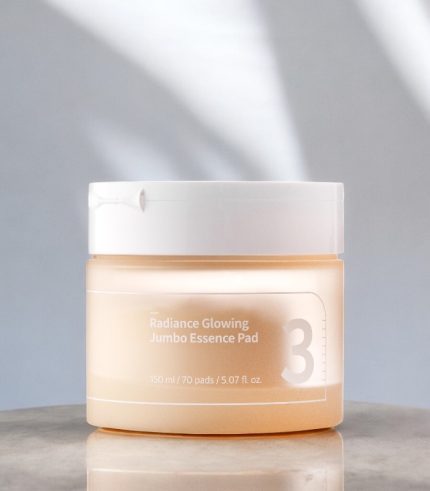 Numbuzin - No.3 - Radiance Glowing Jumbo Essence Pad - Rozjasňující pleťové tampony - 70 ks / 150 ml