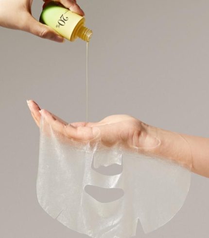 Anua - Green Lemon Vita C Blemish Serum Mask - Rozjasňující pleťová maska - 1ks/25ml