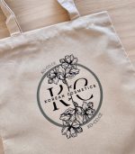 Bavlněná nákupní taška s dlouhými uchy 38 x 41 cm