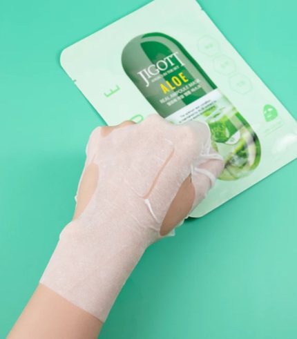 Jigott Aloe Real Ampoule Mask 27 ml