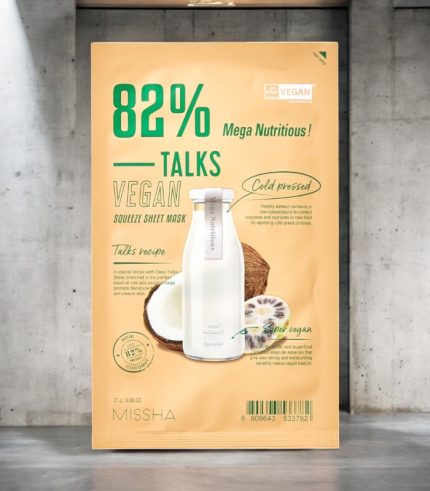 Missha - Talks Vegan Squeeze Sheet Mask - Mega Nutritive