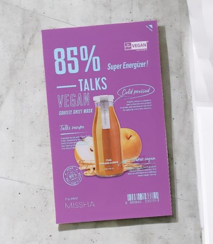 Missha - Talks Vegan Squeeze Sheet Mask - Super Energizer