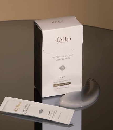 d'Alba - Waterfull Vegan Sleeping Pack - Hydratační noční maska na obličej - 12x4ml