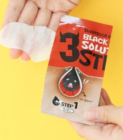 elizavecca milky piggy black head solution 3 step nose strip