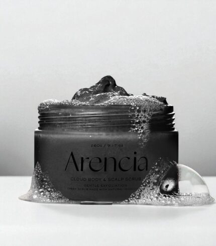 ARENCIA-FRESH-CLOUD-SCRUB-BLACK-TEA-YUZU-260G