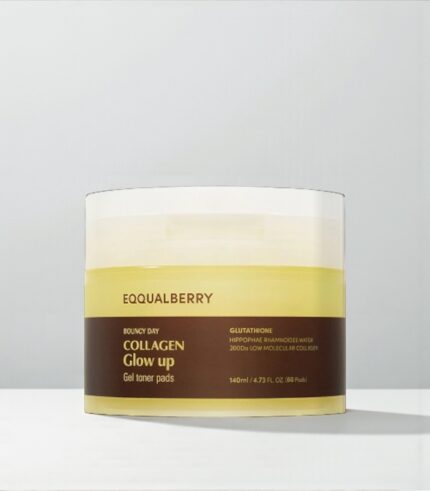 EQQUALBERRY COLLAGEN GLOW UP GEL TONER PADS (60EA)140ML